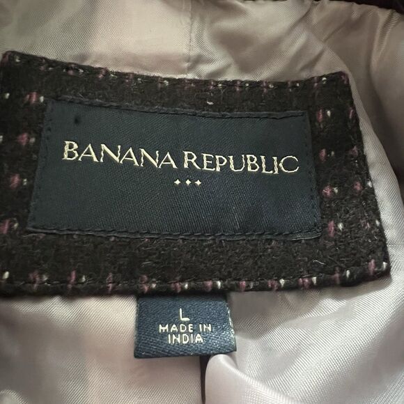 Banana Republic Women’s Peacoat Large Wool Blend - Picture 3 of 6